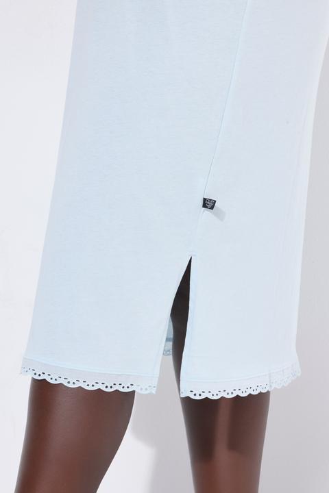 Produktbild Ulla Popken Nachthemd, Lochstickerei, Zierfalte, Rundhals, 3/4-Arm (50, 52)