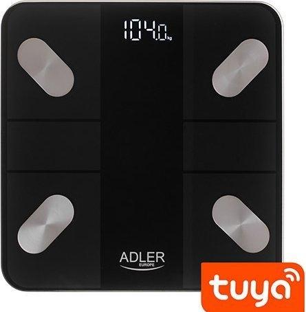 Actual product image Adler Smart Bathroom Scale | AD 8186w | Maximum weight (capacity) 180 kg | Accuracy 100 g | Body Mass Inde (180 kg)