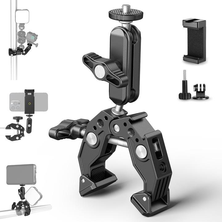 Produktbild Neewer 3" Adjustable Articulating Friction Magic Arm & Super Clamp (i Type)-ST83 (Diverses Video Zubehör)