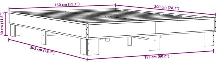 Actual product image vidaXL Bettgestell (150 x 200 cm)