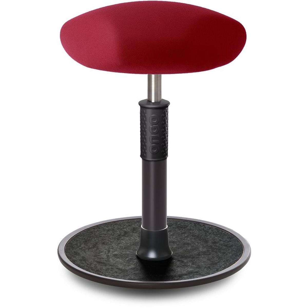 Ongo, Bürostuhl, Sitz- Stehhocker Free Regular Triangel Gestrick Dunkelrot schwarz /schwarz