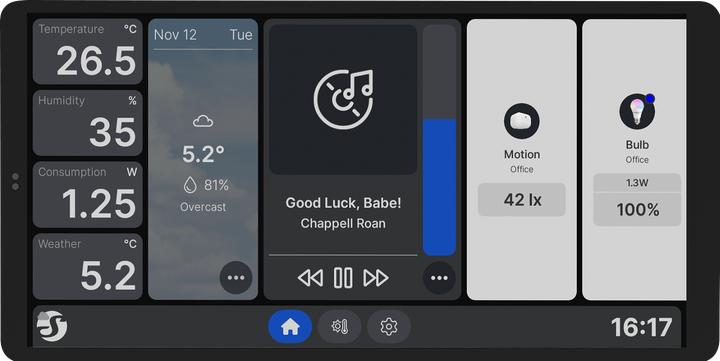Actual product image Shelly Wall Display X2 + Blu H&T