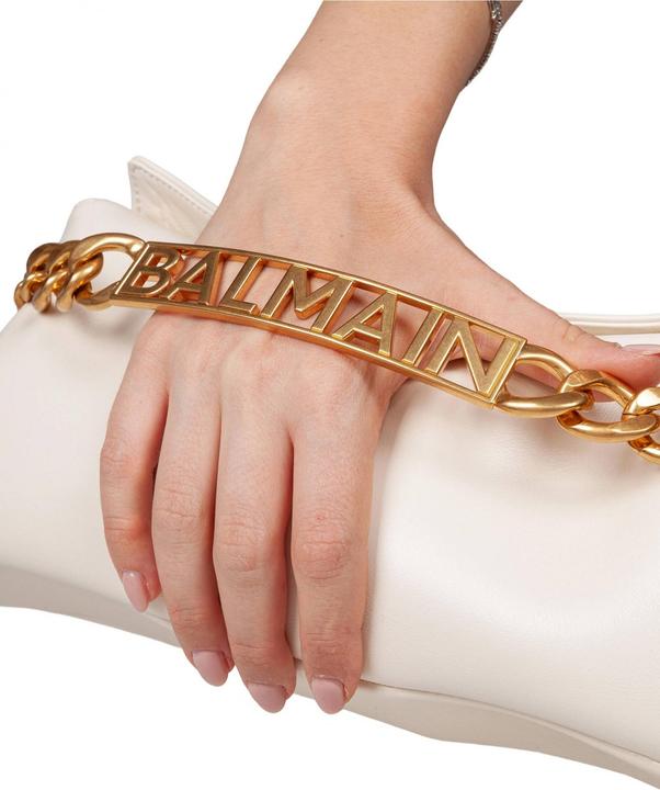 Immagine prodotto Balmain 1945 soft leather pochette bag, cream color