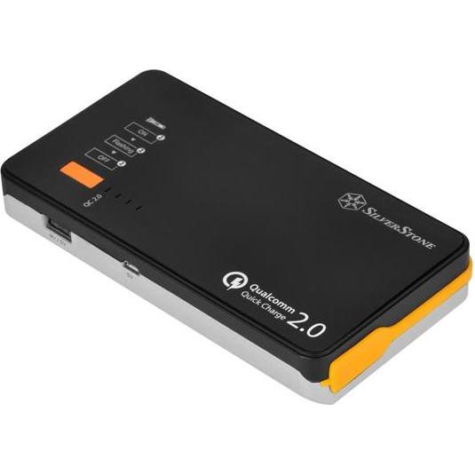Adata Silverstone PowerPack (10000 mAh, 37 Wh), Powerbank, Schwarz, Silber