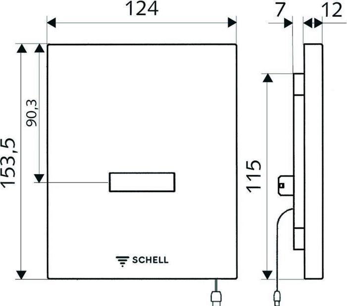 Produktbild Schell 028080699 Urinalsteuerung EDITION E
