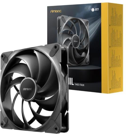 Immagine prodotto Antec Tranquil 140, ventole per case da 140mm x 25mm, ventole PWM, 1500RPM, 85.96CFM, 1.79mmHO, 4 pin (140 mm, 1 x)