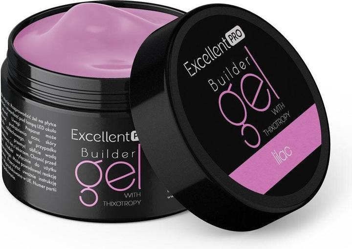 Excellent PRO Builder Gel With Thixotropy Lilac 15g (Kunstnägel, Lilac)