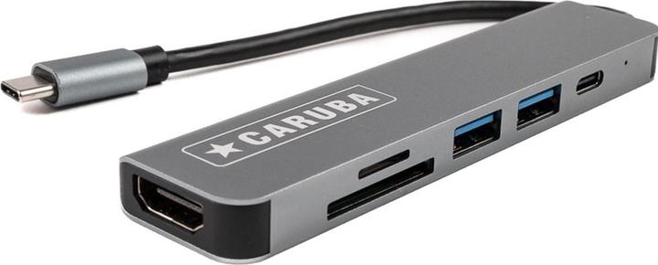 Productafbeelding Caruba 6 in 1 USB C-hub (USB-C, 6 ports)