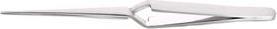 Immagine prodotto RS PRO Pinzetta in acciaio inox, resistente agli acidi, punta dritta, dentellata arrotondata, 165 mm