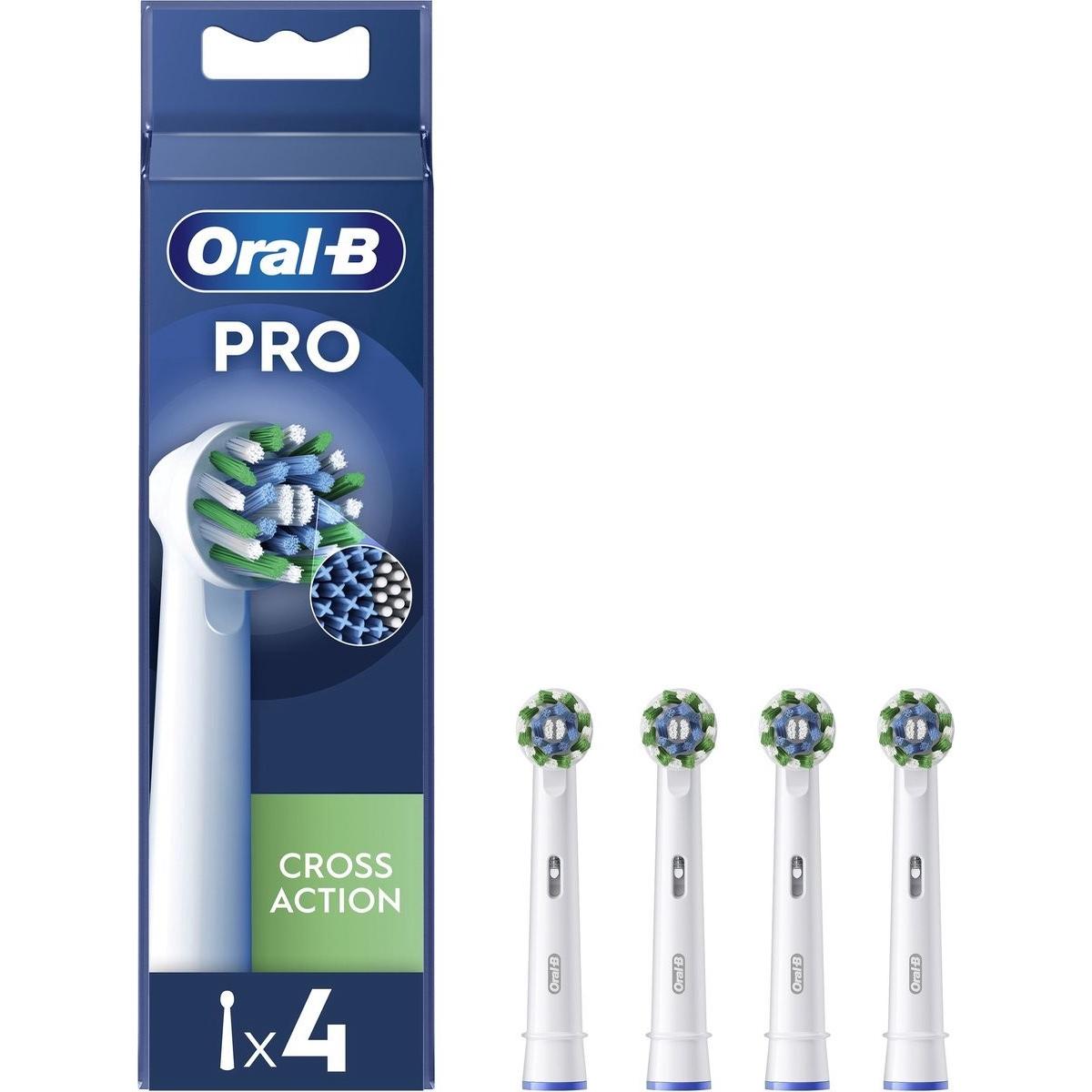 Oral-B, Testine per spazzolino, Pro Cross Action Toothbrush Heads - Pack of 4 (4 x)