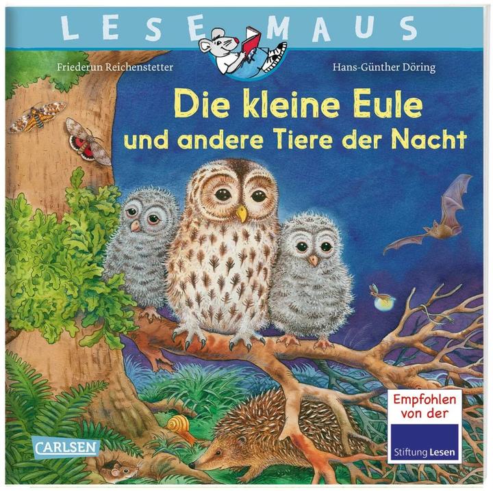 Actual product image LESEMAUS 174: Die kleine Eule und andere Tiere der Nacht (German, Friederun Reichenstetter, Hans-Günther Döring, 2023)