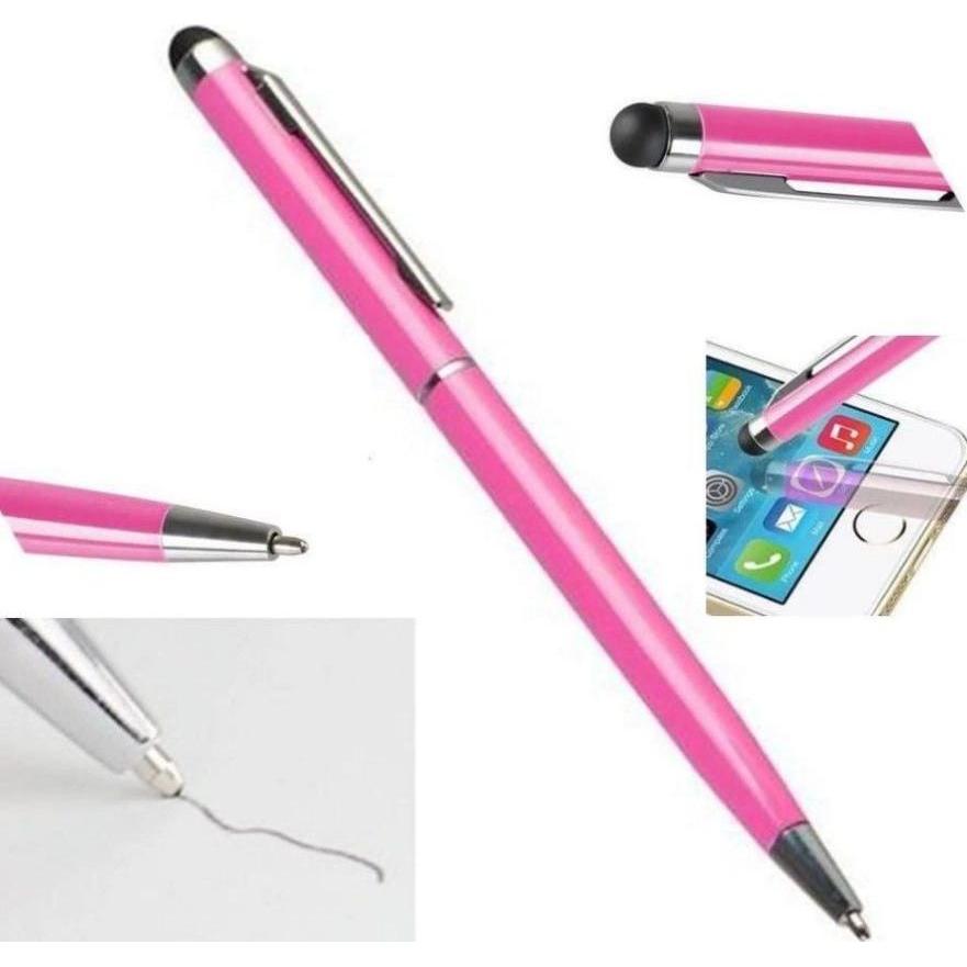 iLike PN1 Stilo tattile capacitivo universale 2in1 con penna (Smartphone e Tablet PC), Penna per tablet, Pink