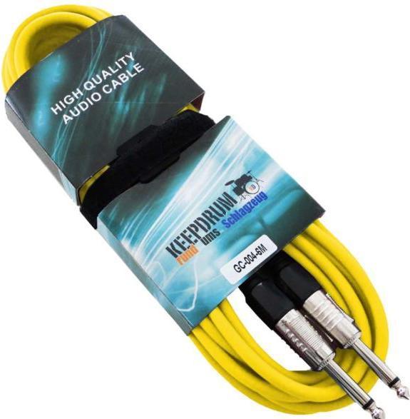 Produktbild keepdrum GC-004 Gelb 6m Gitarrenkabel Klinke 6,3mm (6 m)
