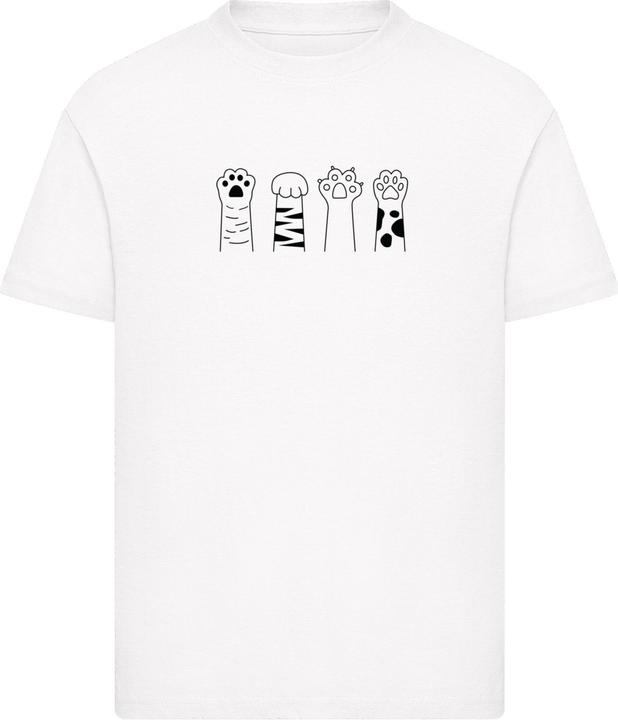 Produktbild Merchcode Kids Cat Paws - Basic T-Shirt - 185227 (146, 152)