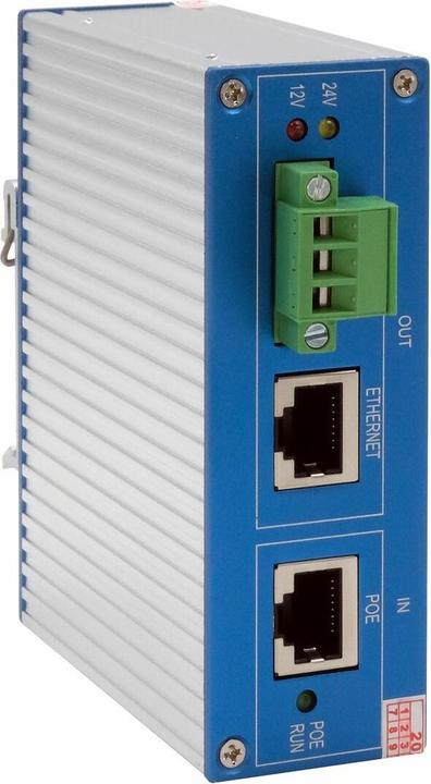 Immagine prodotto Exsys Splitter Ethernt PoE++ 10/100/1000M 802.3bt, 24VDC/2A/48W (Splitter PoE)