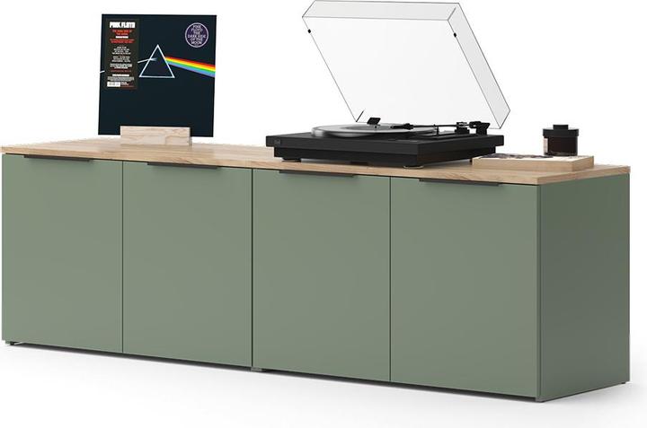 Immagine prodotto Vicco Wohnwand Wido, Grün/Sonoma, 2 Teile (80 x 50 x 40 cm)