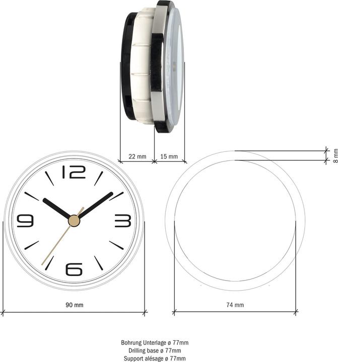 Produktbild TFA Funkuhr (9 cm)