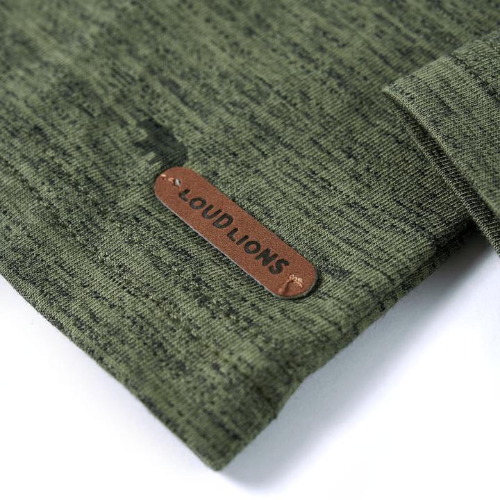 Produktbild VidaXL Kinderhemd Khaki Melange 140,Material: 80 % Baumwolle. 20 (140)