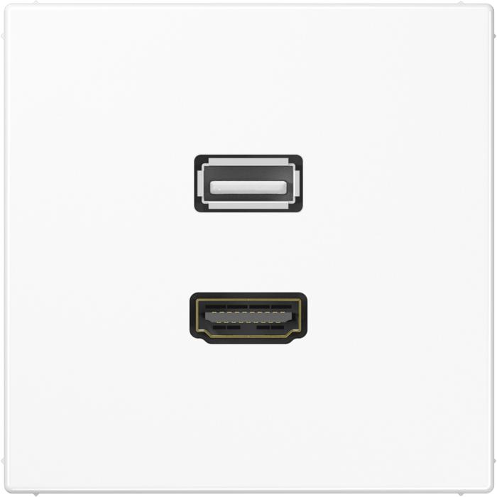 JUNG, Steckdose, HDMI-Steckdose LS UPmont Kanaleinb MALS1163WW