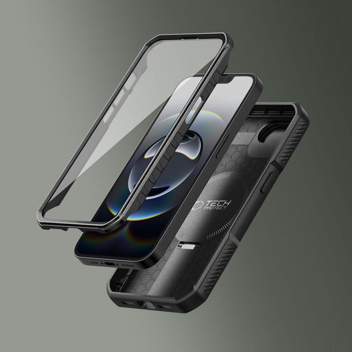 Actual product image Tech-Protect Kevlar Magsafe Case für iPhone 16e - Schwarz (Apple iPhone 16e, Apple iPhone 17e)