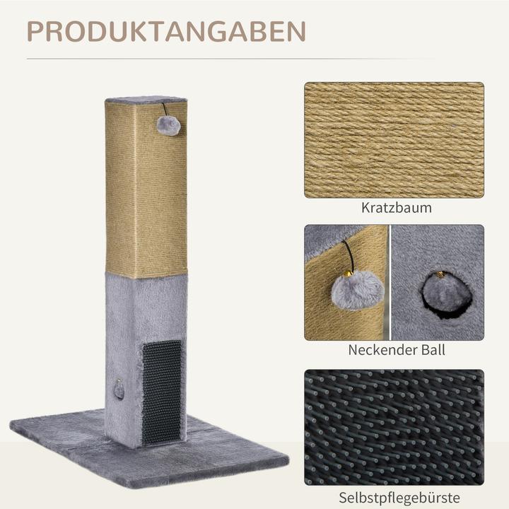 Actual product image PawHut Scratching post (79 cm, Grey)