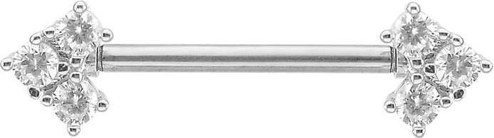 Produktbild Bijouteria Brustpiercing (Edelstahl, Zirkonia)
