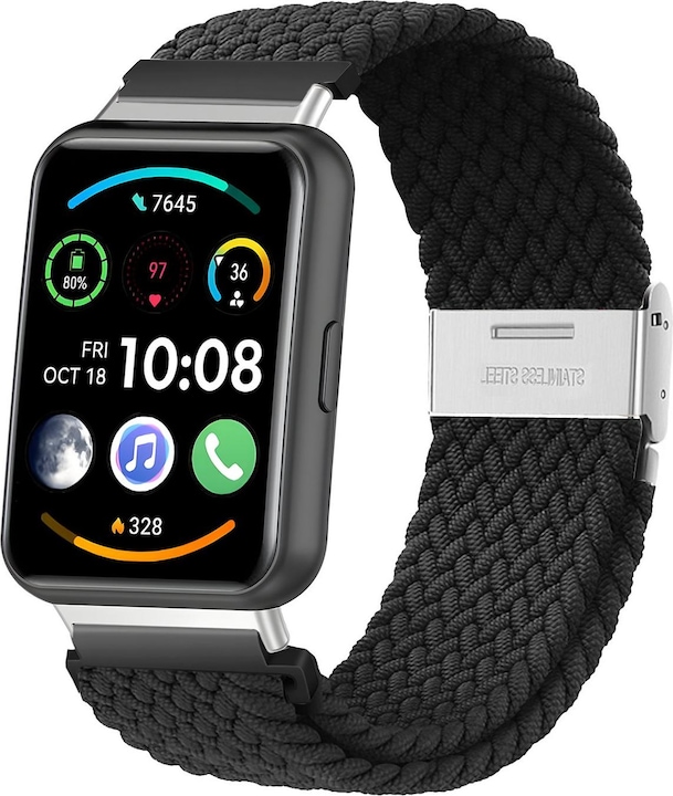 Actual product image Strap-it braided bracelet (Nylon, Huawei Watch Fit 2)