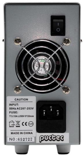 Produktbild PCWork PCW07D, Labornetzgerät, regelbar, 0-50V DC, 6A, USB, Memory Funktion