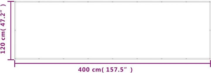 Actual product image vidaXL Balkon-Sichtschutz 100% Polyester-Oxford (400 cm)