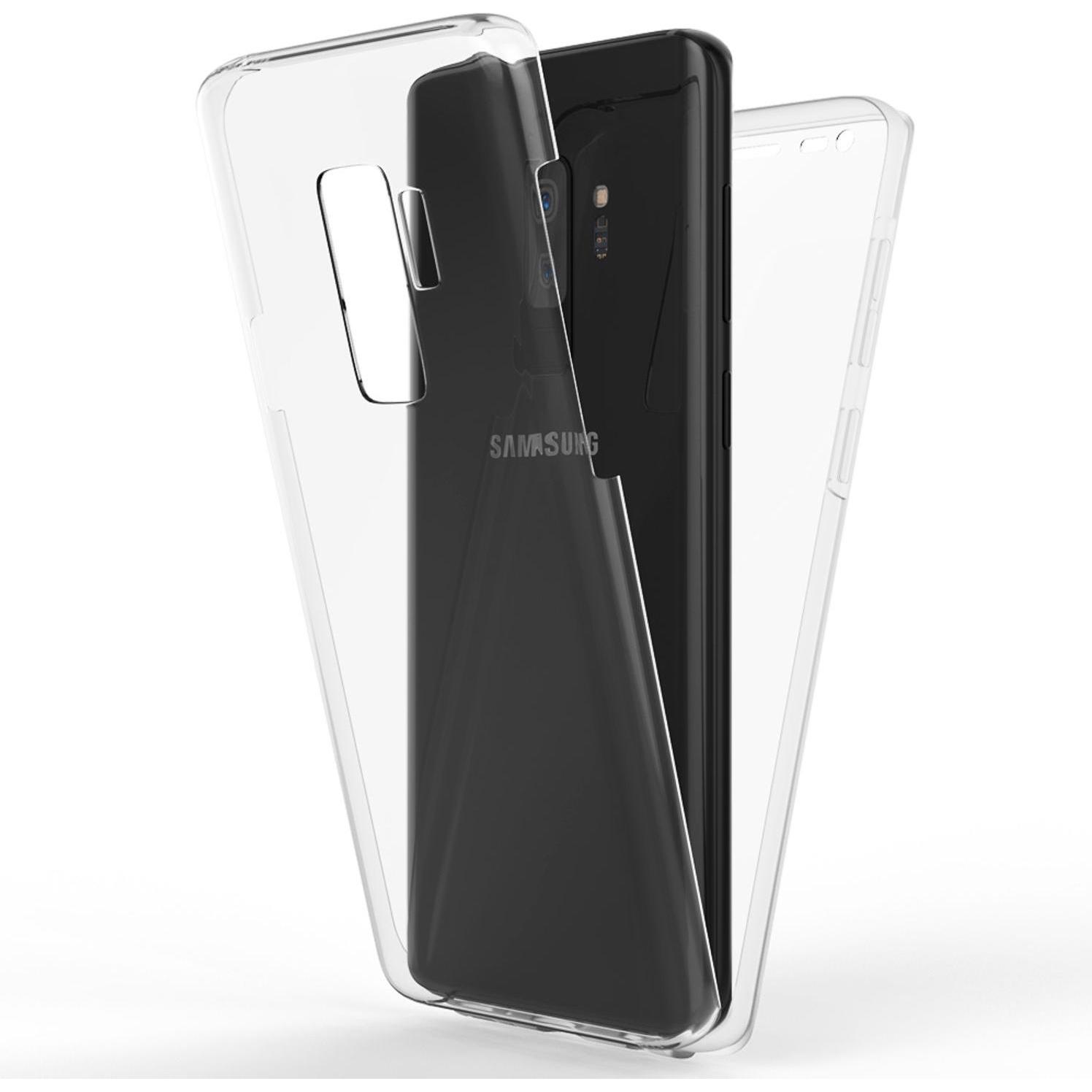 Nalia 360 Grad Handyhülle (Samsung Galaxy S9+), Smartphone Hülle, Transparent