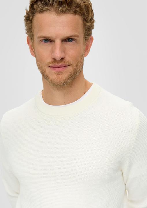 Produktbild s.Oliver Strickpullover Pullover aus Strukturstrick (XXL)