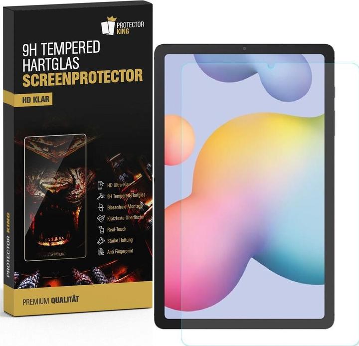 Produktbild Protectorking 4x echtes Tempered 9H Panzerhartglas 3D KLAR (4 Stück, Galaxy Tab S6 Lite)