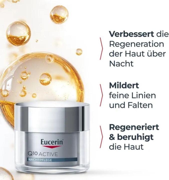Actual product image Eucerin Q10 Active (50 ml, Night cream, Up to SPF 10)