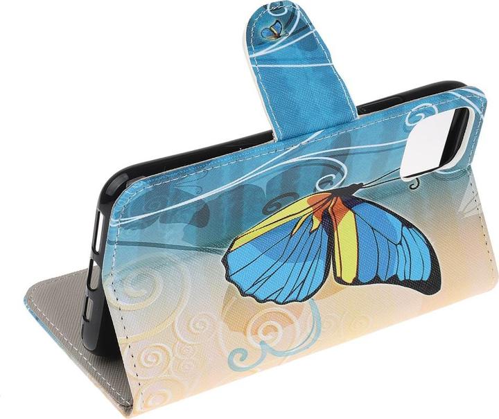 Actual product image Ueli Express iPhone 12 / iPhone 12 Pro book case Case with card holder butterfly (Apple iPhone 12, Apple iPhone 12 Pro)