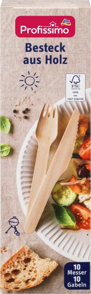 Produktbild dm Profissimo Besteck aus Holz (10x)