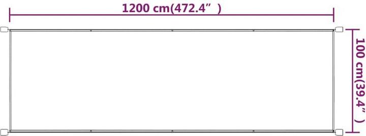 Produktbild vidaXL Senkrechtmarkise (1 m)