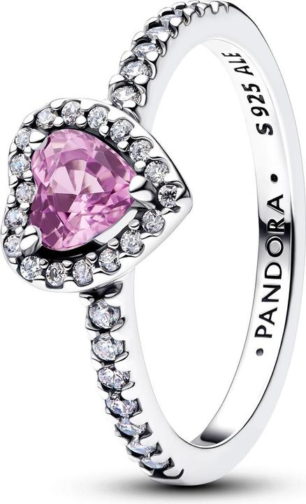 Produktbild Pandora Elevated Light Purple Heart Ring (54, 925 Silber)