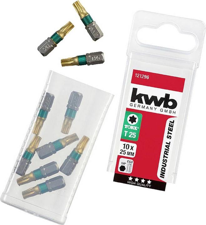 Produktbild kwb 124296 TX-Bit T 25 Titan C 6.3 10 St. (T 25)
