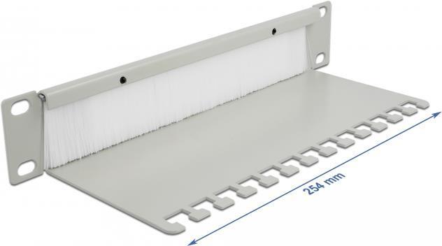 Actual product image Delock Cable Management Brush Strip with Cable Support Plate