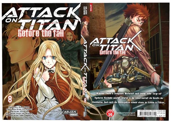 Produktbild Attack on Titan - Before the Fall 8 (Deutsch, Hajime Isayama, 2017)