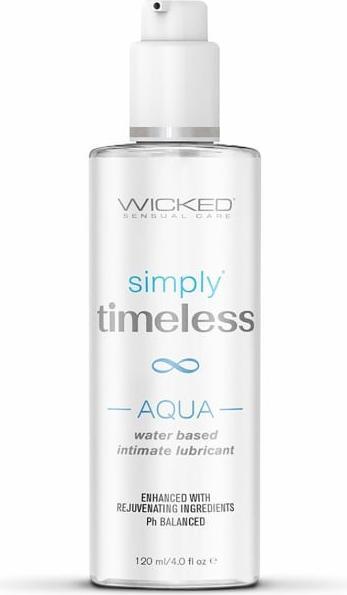 Actual product image Wicked Sensual Care Simply Timeless Aqua Lubricant 120 ml Clear (120 ml)