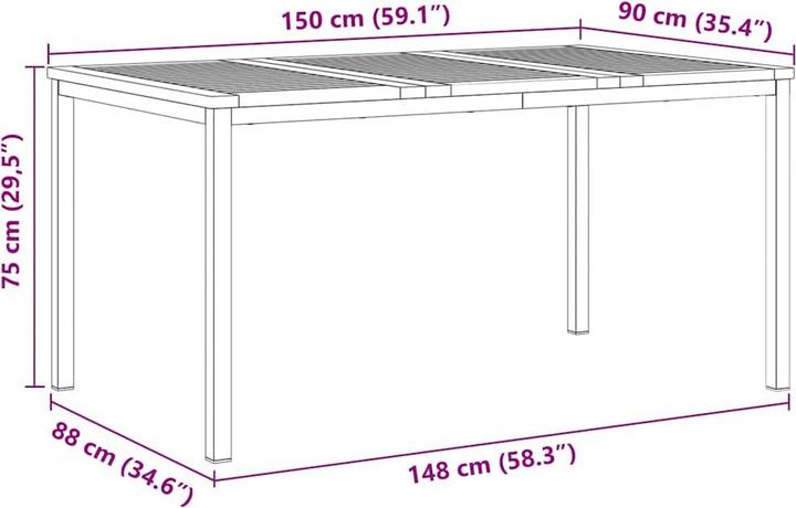 Produktbild vidaXL Garten Set