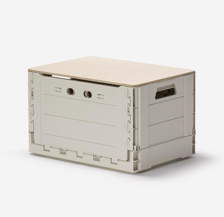 Produktbild Quechua Aufbewahrungsbox faltbar mit Holz-Tischplatte 49 l (49 l)