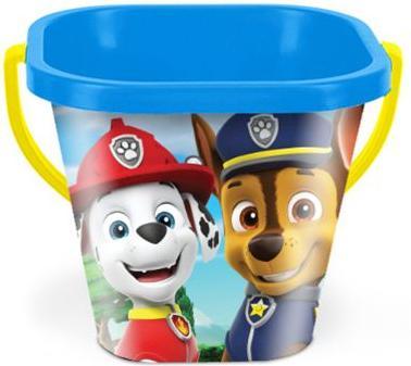 Produktbild Magni 81142 - Eimergarnitur Paw Patrol mit Eimer, Sieb, Sandmühle, Schaufel, Rechen und 2 Sandformen