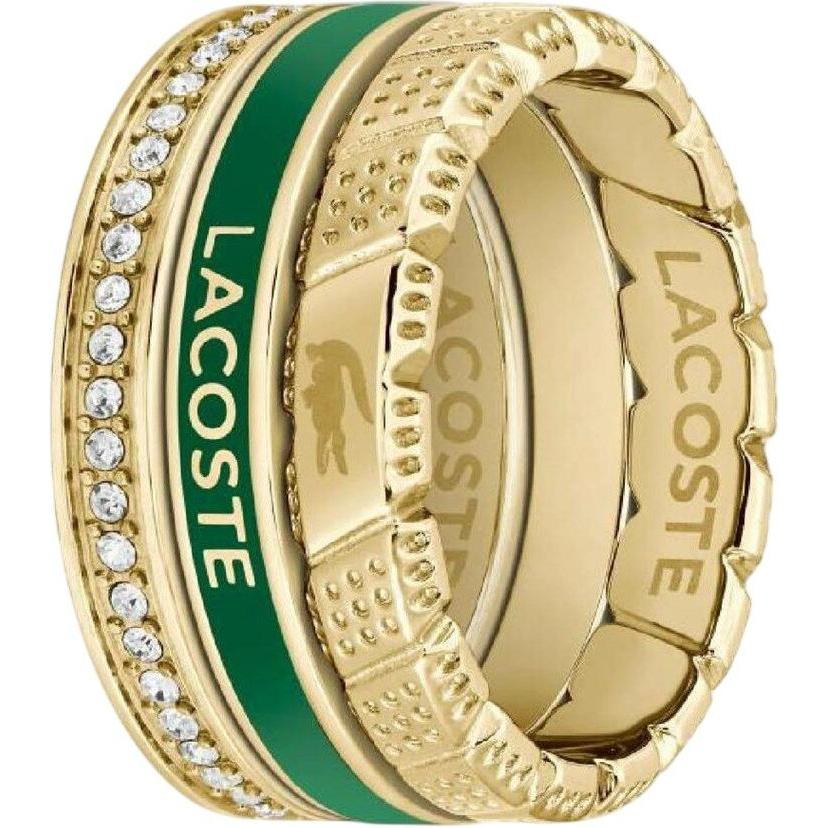 Lacoste, Anello, - Stylish set of steel rings 2040282 - Circuit: 52 mm, (52)