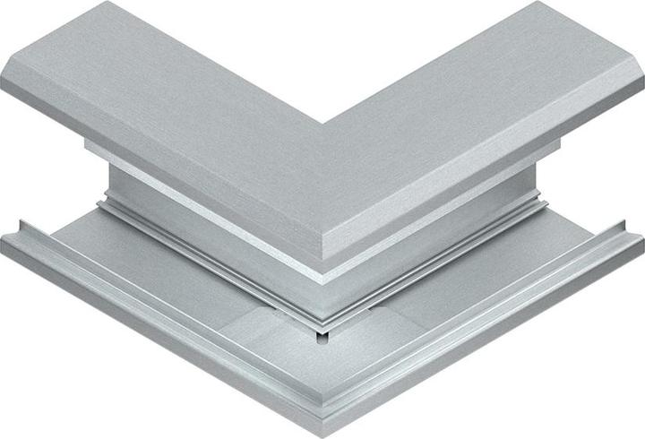 Produktbild Niedax NIE GAA 133-78 N GK-AuÃeneck 90Â°,einzÃ¼gig sym 133x69mm Alu naturanodi (20 cm)