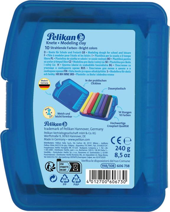 Produktbild Pelikan Kinderknete 10ST Creaplast blau