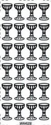 Galeria Hobby Durchbrochener Aufkleber 279 10x23cm gold