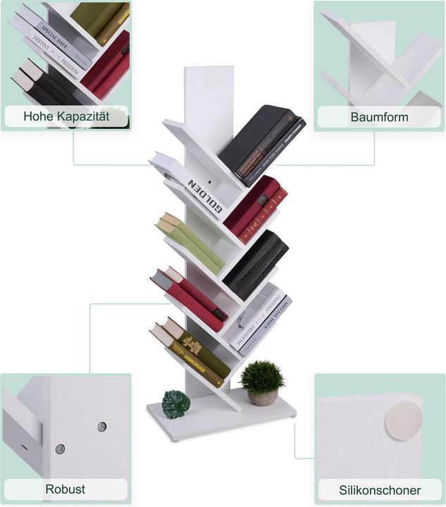 Immagine prodotto Relaxdays Bücherregal (40 x 21.50 x 102 cm)