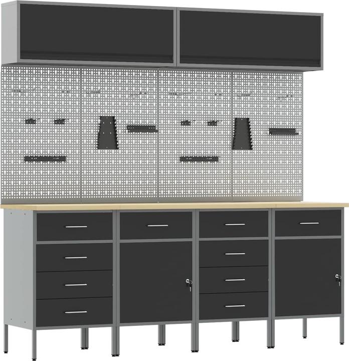 Produktbild vidaXL Werkstattschrank (55 cm, 200 cm)